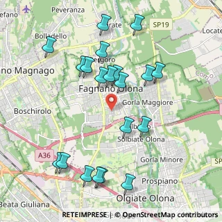 Mappa Via Cinque Giornate, 21054 Olgiate Olona VA, Italia (2.155)