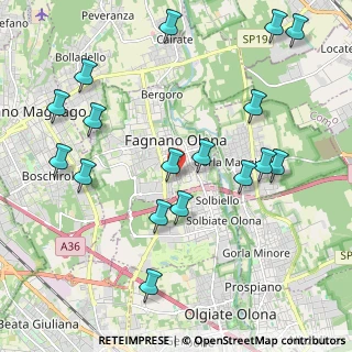 Mappa Via Cinque Giornate, 21054 Fagnano Olona VA, Italia (2.35824)