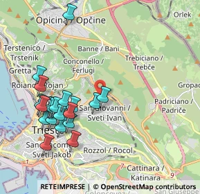 Mappa Via Edoardo Weiss, 34128 Trieste TS, Italia (2.0945)