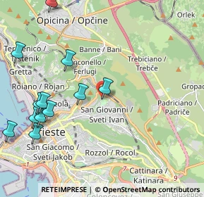 Mappa Via Edoardo Weiss, 34128 Trieste TS, Italia (2.51833)