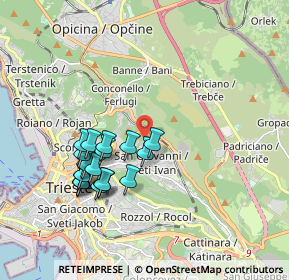 Mappa Via Edoardo Weiss, 34128 Trieste TS, Italia (1.7655)