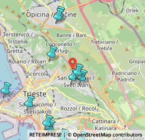 Mappa Via Edoardo Weiss, 34128 Trieste TS, Italia (2.71385)