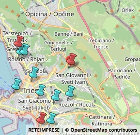 Mappa Via Edoardo Weiss, 34128 Trieste TS, Italia (2.57636)