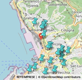 Mappa Via Giovanni Boccaccio, 34135 Trieste TS, Italia (1.07)