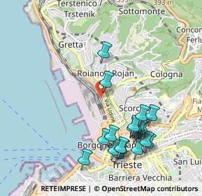 Mappa Via Giovanni Boccaccio, 34135 Trieste TS, Italia (1.06)