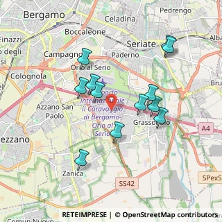 Mappa Via Lombardia, 24052 Azzano San Paolo BG, Italia (1.72167)