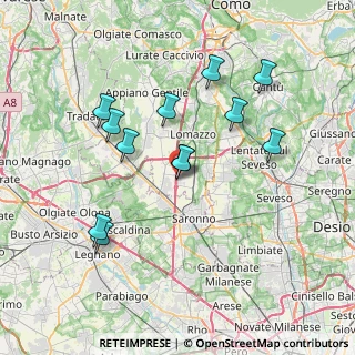 Mappa Via Isonzo, 22078 Turate CO, Italia (7.015)
