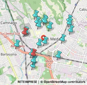 Mappa Via Cesare Battisti, 20821 Meda MB, Italia (0.8965)