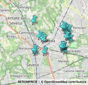 Mappa Via Cesare Battisti, 20821 Meda MB, Italia (1.5795)