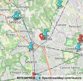 Mappa Via Cesare Battisti, 20821 Meda MB, Italia (3.22091)