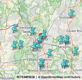 Mappa Via Cesare Battisti, 20821 Meda MB, Italia (4.32389)
