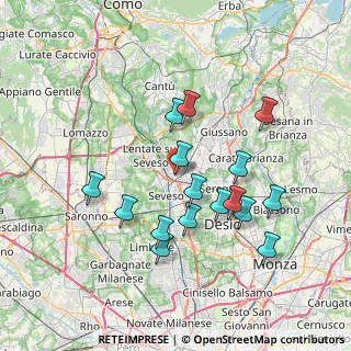 Mappa Via Cesare Battisti, 20821 Meda MB, Italia (6.89063)