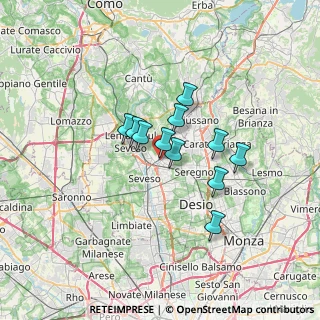 Mappa Via Onorevole Riccardo Besana, 20821 Meda MB, Italia (4.63545)