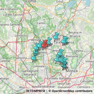 Mappa Via Onorevole Riccardo Besana, 20821 Meda MB, Italia (5.954)