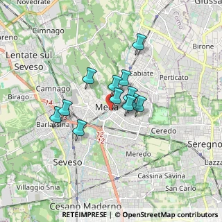 Mappa Via Onorevole Riccardo Besana, 20821 Meda MB, Italia (1.16583)
