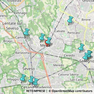 Mappa Via Onorevole Riccardo Besana, 20821 Meda MB, Italia (2.89455)