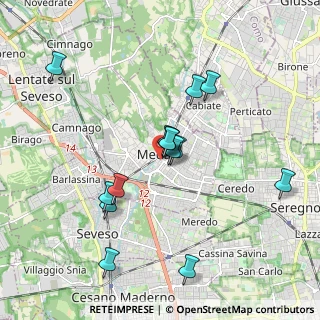 Mappa Via Onorevole Riccardo Besana, 20821 Meda MB, Italia (1.74286)