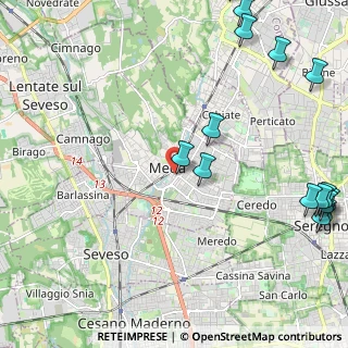 Mappa Via Onorevole Riccardo Besana, 20821 Meda MB, Italia (3.21938)