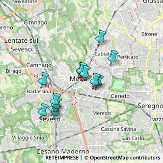 Mappa Via Onorevole Riccardo Besana, 20821 Meda MB, Italia (1.48643)