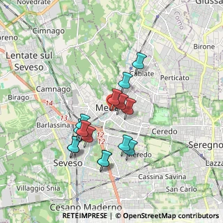 Mappa Via Onorevole Riccardo Besana, 20821 Meda MB, Italia (1.558)