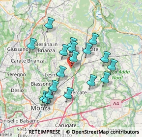 Mappa Via Manara, 20865 Usmate Velate MB, Italia (6.47778)
