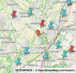 Mappa Via Manara, 20865 Usmate Velate MB, Italia (2.87923)