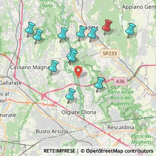 Mappa Via Canton Lombardo, 21050 Gorla Maggiore VA, Italia (4.155)