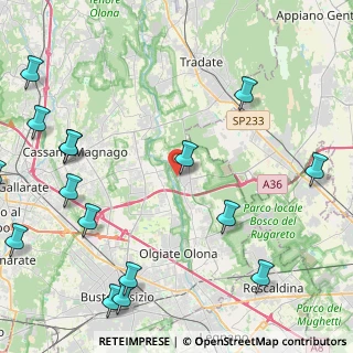 Mappa Via Canton Lombardo, 21050 Gorla Maggiore VA, Italia (6.16313)
