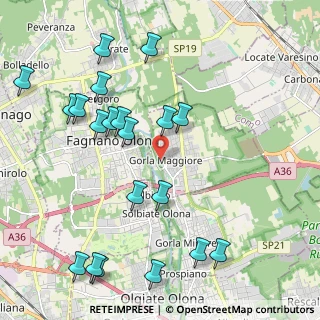 Mappa Via Canton Lombardo, 21050 Gorla Maggiore VA, Italia (2.436)