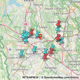 Mappa Via Canton Lombardo, 21050 Gorla Maggiore VA, Italia (7.15789)