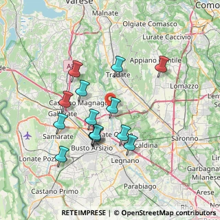 Mappa Via Canton Lombardo, 21050 Gorla Maggiore VA, Italia (6.68357)