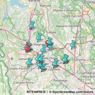 Mappa Via Canton Lombardo, 21050 Gorla Maggiore VA, Italia (6.9905)