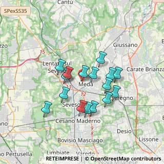 Mappa Corso Italia, 20821 Meda MB, Italia (2.83438)
