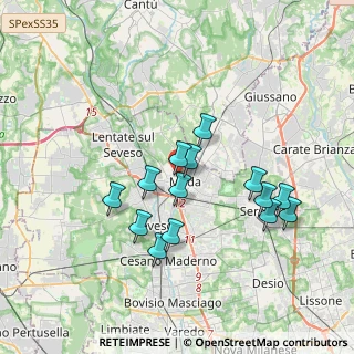 Mappa Corso Italia, 20821 Meda MB, Italia (3.27429)