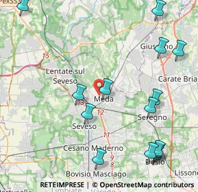 Mappa Corso Italia, 20821 Meda MB, Italia (5.285)