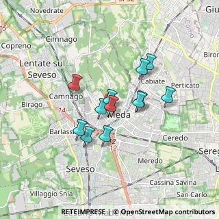 Mappa Corso Italia, 20821 Meda MB, Italia (1.29083)