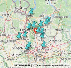 Mappa Via Giovanni XXIII, 20821 Meda MB, Italia (10.50143)