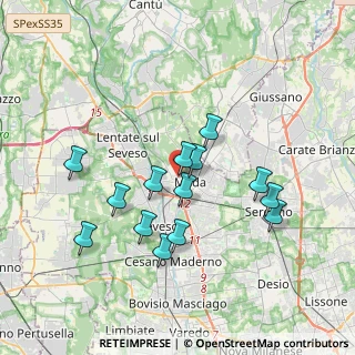 Mappa Via Giovanni XXIII, 20821 Meda MB, Italia (3.32)