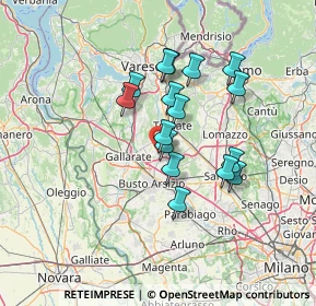 Mappa Via Monte Sabotino, 21054 Fagnano Olona VA, Italia (11.1625)