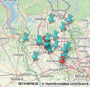 Mappa Via Monte Sabotino, 21054 Fagnano Olona VA, Italia (10.81789)