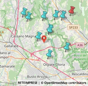 Mappa Via Monte Sabotino, 21054 Fagnano Olona VA, Italia (3.79364)