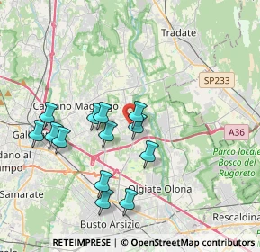 Mappa Via Monte Sabotino, 21054 Fagnano Olona VA, Italia (3.60538)