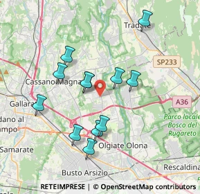 Mappa Via Monte Sabotino, 21054 Fagnano Olona VA, Italia (3.3525)