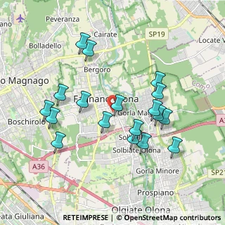 Mappa Via Zara, 21054 Fagnano Olona VA, Italia (1.84556)