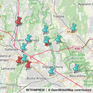 Mappa Via Zara, 21054 Fagnano Olona VA, Italia (4.70769)