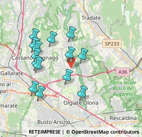 Mappa Via Zara, 21054 Fagnano Olona VA, Italia (3.56286)