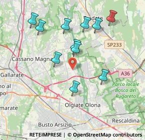 Mappa Via Zara, 21054 Fagnano Olona VA, Italia (3.75545)