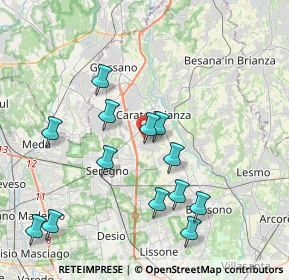 Mappa Carate Brianza, 20841 Carate Brianza MB, Italia (4.05154)