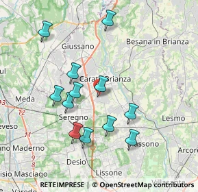 Mappa Carate Brianza, 20841 Carate Brianza MB, Italia (3.54417)