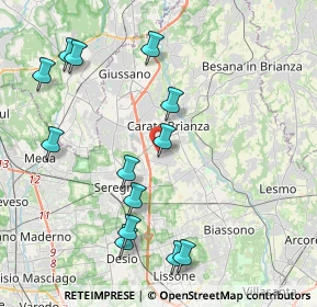 Mappa Carate Brianza, 20841 Carate Brianza MB, Italia (4.48692)